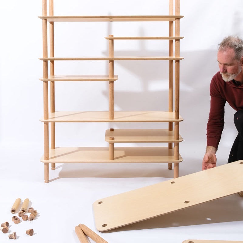 Kent adding a shelf to a KittaParts