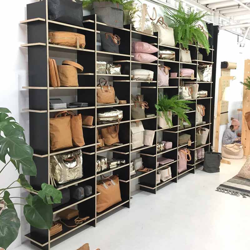 Beautiful shop fitting featuring The Shelves in black Birch