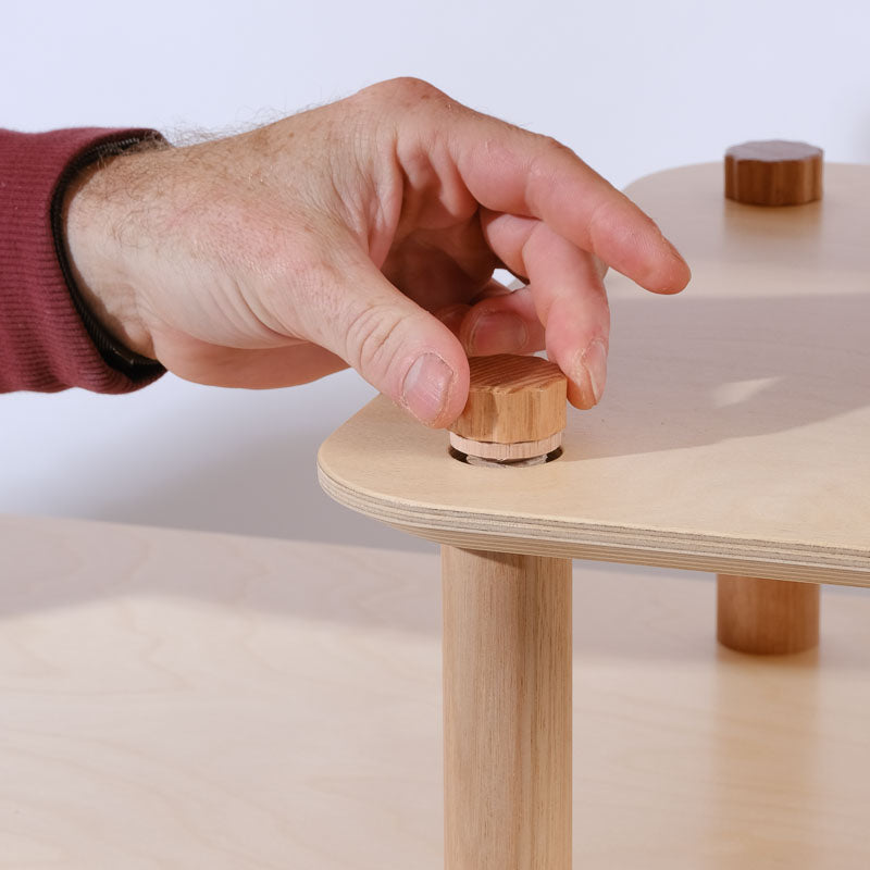 Threading the cap on the KittaParts dowel